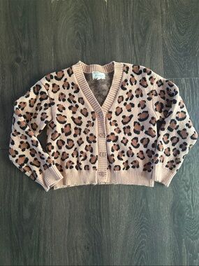 btween Leopard Print Cardigan Sweater